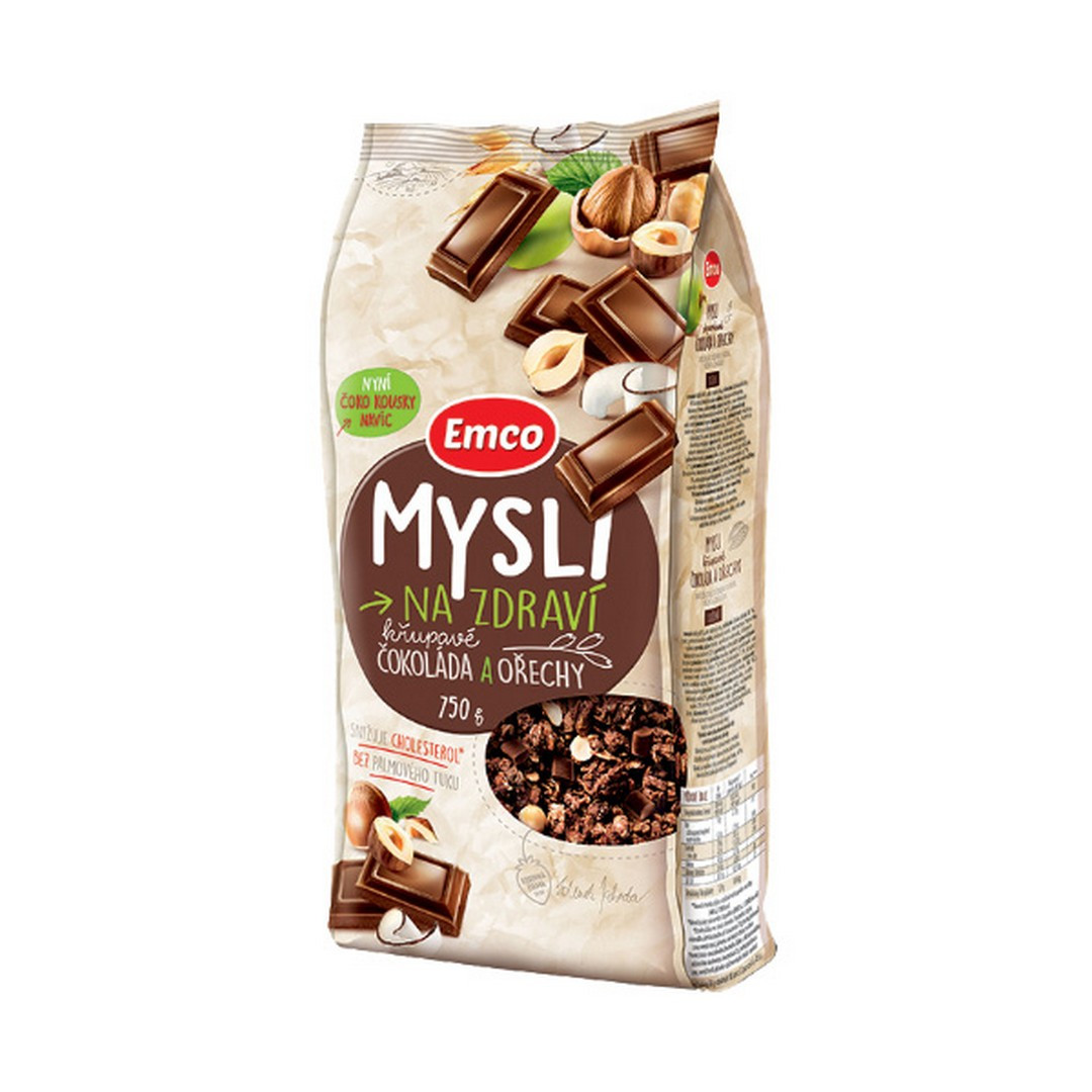 Мюслі Emco шоколадні з горіхами 750g