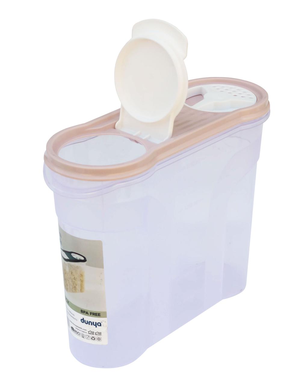 Контейнер для сипучих продуктів 2.15 л (Dunya plastik) 22х18х8.5 см