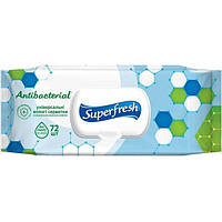 Салфетки влажные Superfresh Antibacterial 72шт