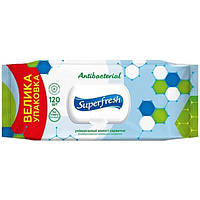 Салфетки влажные Superfresh Antibacterial 120шт