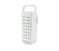 Фонарь переносной ALMINA DL-2424LED, 2 режима(16+8Led), встроенный аккум, корпус пластмасс, кабель 220В, Box