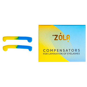 Компенсатори для ламінування вій ZOLA Compensators For Lamination Of Eyelashes, жовто-блакитні