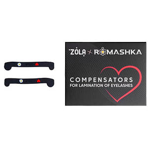 Компенсатори для ламінування вій ZOLA x Romashka Compensators For Lamination Of Eyelashes, чорні