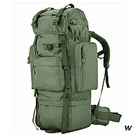 Тактический рюкзак Олива с рамой 75 л, Рюкзак для военных, Прочный рюкзак, Армейский рюкзак