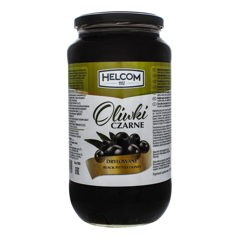 Чорні оливки (маслини) Helcom без кісточки 900г