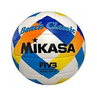 М'яч для пляжного волейболу Mikasa BEACH Classic BV543C-VXA-Y, Жовтий, Розмір (EU) — 5