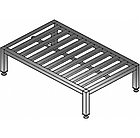 Підтоварник 600х600 з нержавіючої сталі з регульованими ніжками, власне виробництво, фото 2