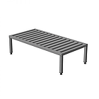 Підтоварник 900х600 з нержавіючої сталі з регульованими ніжками, власне виробництво, фото 2