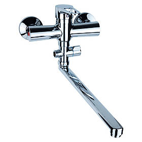 Змішувач для ванни HL Ø35 гусак прямий 350мм дивертор винесений картрідж Aquatica (HL-3C230C)