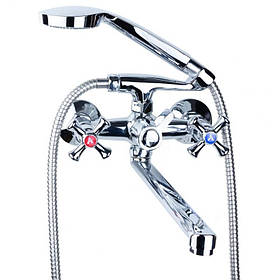 Змішувач для ванни PL 1/2" гусак прямий 350мм дивертор вбудований картріджний Aquatica (PL-2C255C)