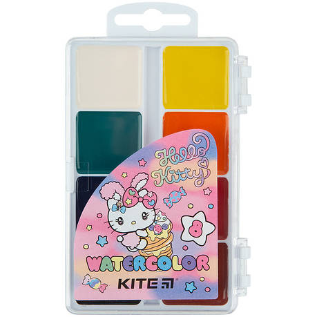 Фарби акварельні Kite Hello Kitty HK23-065, 8 кольорів, фото 2