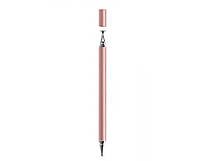 Универсальный стилус розовый + обычная ручка с черной пастой 2в1 для смартфона планшета DANYCASE 1 Gen