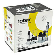 Блендер ROTEX RTB830-B (800 Вт. 2-швидкості. Чоппер 1750 мл. Склянка 600 мл. Диски для шаткування) Гарантія 2 г, фото 2