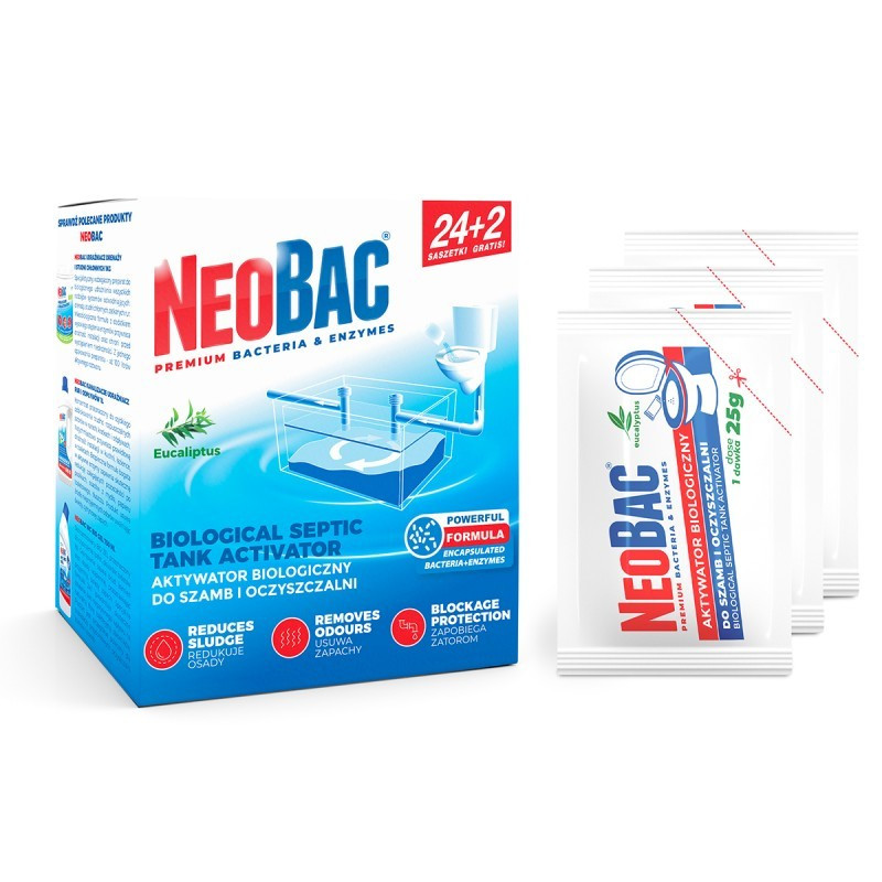 Активатор NeoBac для очистних споруд 24+2 пакетика 650г
