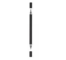 Універсальний стилус чорний + звичайна ручка з чорною пастою 2в1 для смартфона планшета DANYCASE 1 Gen