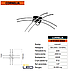 Люстра світлодіодна стельова (60W, 4000K, 2800lm, чорна) стельова SMD LED / лед люстра CORNELIA, фото 4