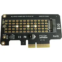 Плата расширения Dynamode PCI-Ex4 - M.2 M-key SSD NVMe M-Key to PCI-E 3.0 x4/x8/x16