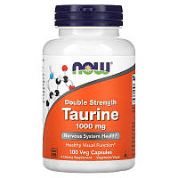 Now Foods Double Strength Taurine 1000 mg 100 капсул