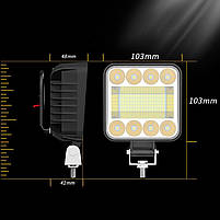 Світлодіодна фара DXZ H-F-128 автомобільна 3 шт., фото 5