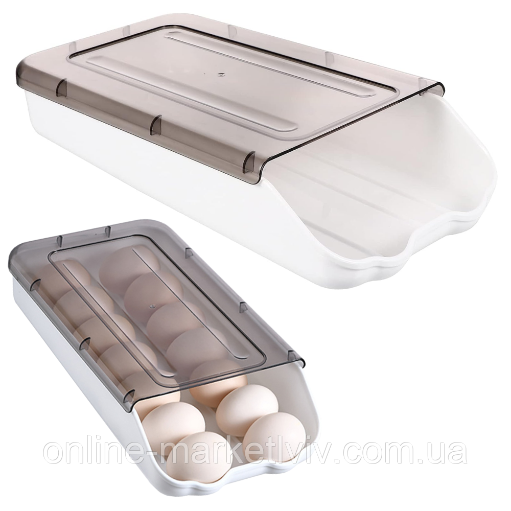 Лоток органайзер для зберігання яєць, Egg storage box / Пластиковий контейнер для яєць, фото 1