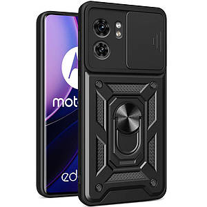 PC + TPU чохол Camshield armor для Motorola Edge 40 чорний