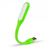 USB фонарик с гибкой ножкой зеленый 5V/1.2W