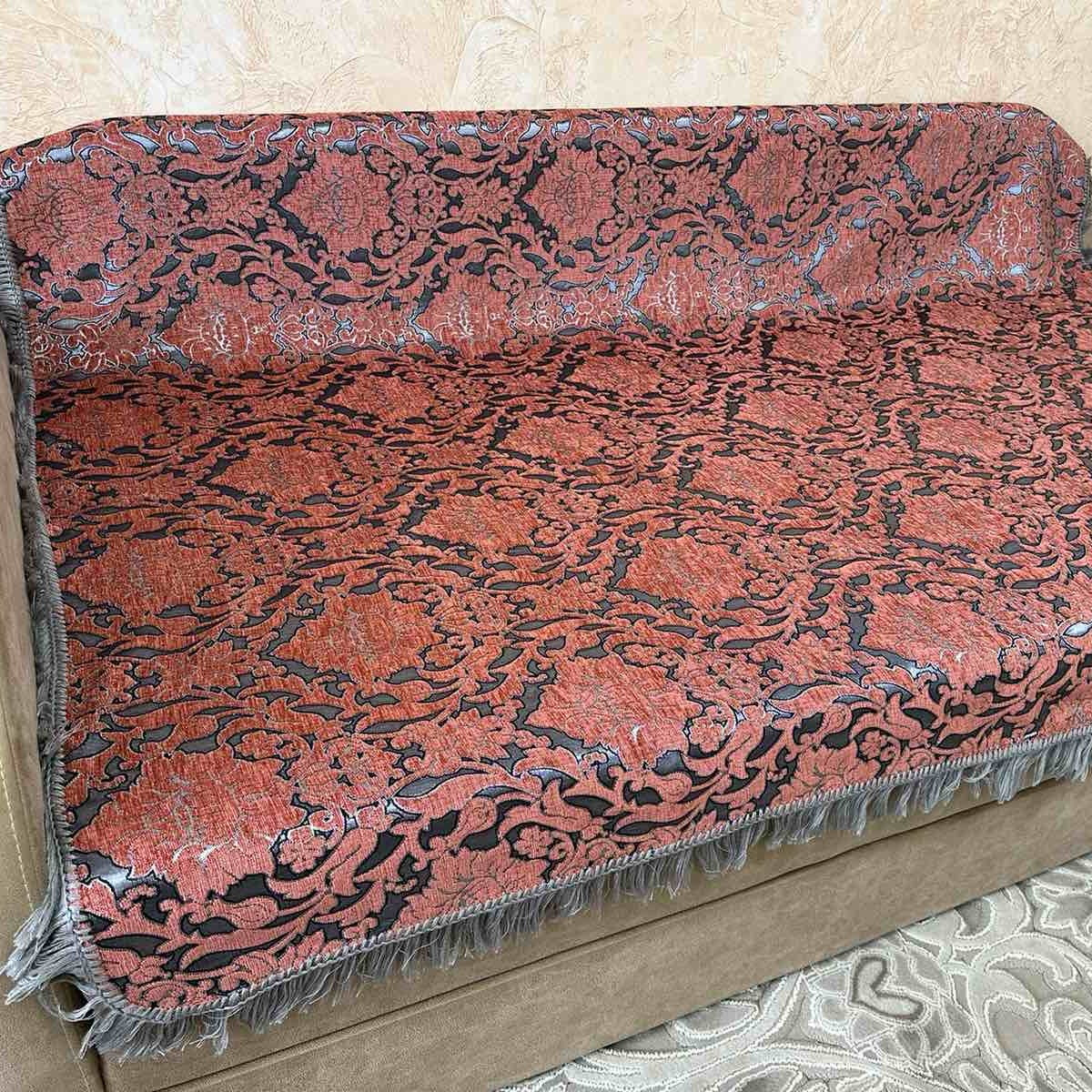 Покривало дивандек на диван або ліжко. Шенілова тканина. Розмір 150х200, фото 1