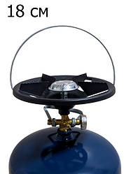 Пальник для польського газового балона 18 см Nurgaz, тарілка на балон, конфорка для газового балона