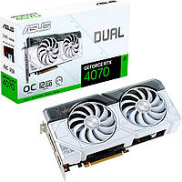 Видеокарта Asus Dual GeForce RTX 4070 White OC Edition 12GB GDDR6X (DUAL-RTX4070-O12G-WHITE) [91607]