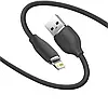 Кабель зарядный Baseus Jelly Liquid Silica Gel USB - Lightning 2.4 А 1.2 м Black (CAGD000101), фото 2