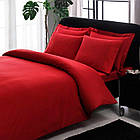 Комплект постільної білизни TAC сатин-stripe євро розмір Premium Basic Red