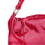 Шкіряна жіноча сумка Realer 2032-1 червона, фото 4