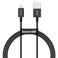 Кабель Baseus Superior USB 2.0 to Lightning 2.4А 1M Чорний (CALYS-A01)