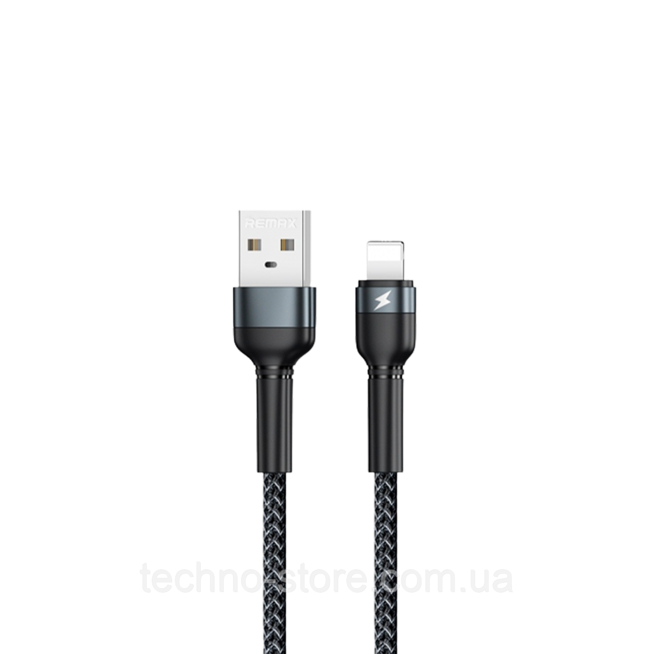 Кабель Remax Jany USB 2.0 to Lightning 2.4A 1M Черный (RC-124i)