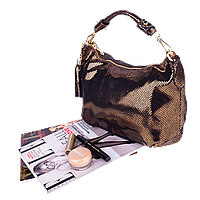 Жіноча сумка Realer P112 антична латунь