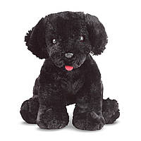 М'яка іграшка для дівчинки іграшка плюшевий собака Щеня чорного Лабрадору, 31 см Melissa&Doug (MD7484)