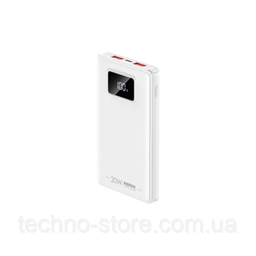 Зовнішній акумулятор Remax Breezy 10000mAh QC 22.5W Белый (RPP-319)