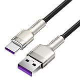 Кабель Baseus Cafule USB 2.0 to Type-C 66W 1M Чорний (CAKF000101), фото 2