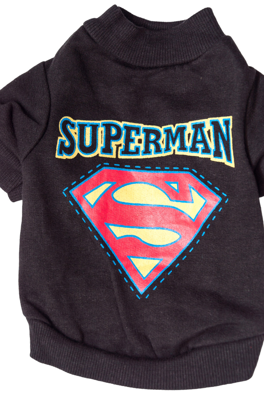 Футболка для котів Pet Style "Superman" Чорна XS, фото 1