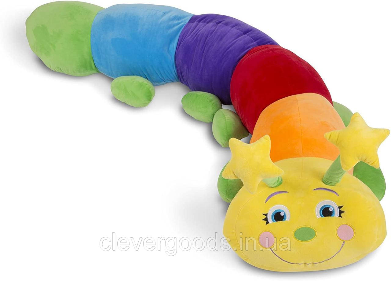 М'яка іграшка для дівчинки іграшка плюшева МЕГА-райдужна гусениця, 1,6 м Melissa&Doug (MD8818)