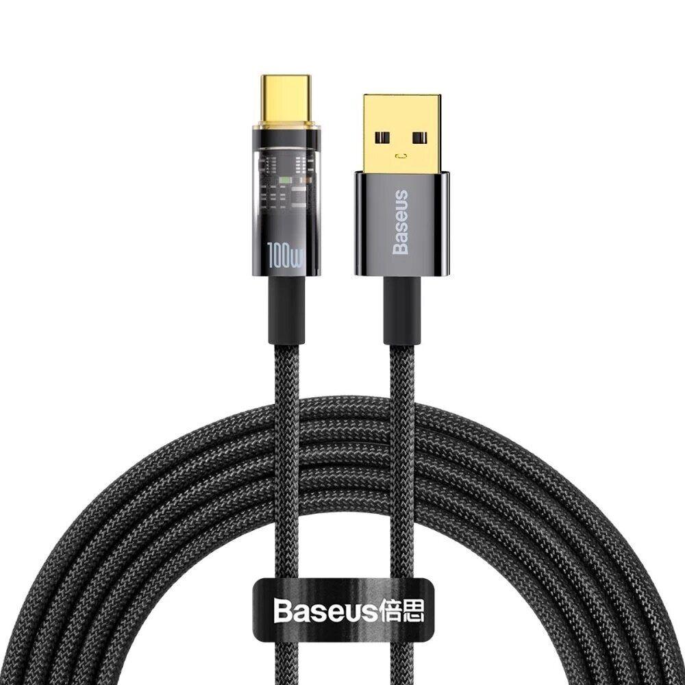 Кабель зарядный Baseus Explorer Series USB Type A - USB Type C 100W 2 м Black (CATS000301)