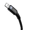 Кабель зарядний Baseus Cafule Cable USB-C PD to Lightning 18W QC 3.0 1 м Black/Grey (CATLKLF-G1), фото 6