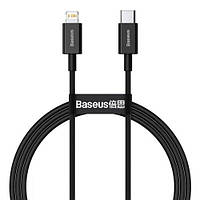 Кабель зарядный Baseus Superior USB Type C to Lightning Power Delivery 20 Вт 1 м Black (CATLYS-A01)