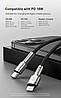 Кабель зарядный Baseus Cafule Metal USB Type C to Lightning 20 Вт 1 м Black (CATLJK-A01), фото 10