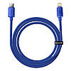 Кабель зарядний Baseus Crystal Shine USB Type C to Lightning 20 Вт 1.2 м Blue (CAJY000203), фото 4