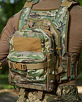Штурмовой рюкзак для плитоноски на крепление Molle 5-7 литров мультикам