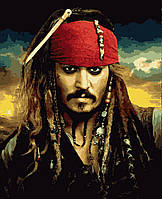 Картина по номерам пираты карибского моря Джек Воробей 50 х 60 см Artissimo PNХ2055 Джони Деп dom