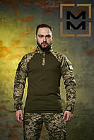 Тактический Убакс армейская рубаха Военная боевая рубаха Форма ЗСУ Армейский убакс военный убакс пиксель