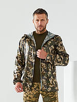 Мужская военная куртка от дождя, Водоотталкивающая Ткань. Хаки и камуфляж. Размеры 48-50,52-54,56-58 M-L, 48-50, Камуфляж