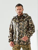 Мужская военная куртка от дождя, Водоотталкивающая Ткань. Хаки и камуфляж. Размеры 48-50,52-54,56-58 3XL-4XL, 56-58, Камуфляж